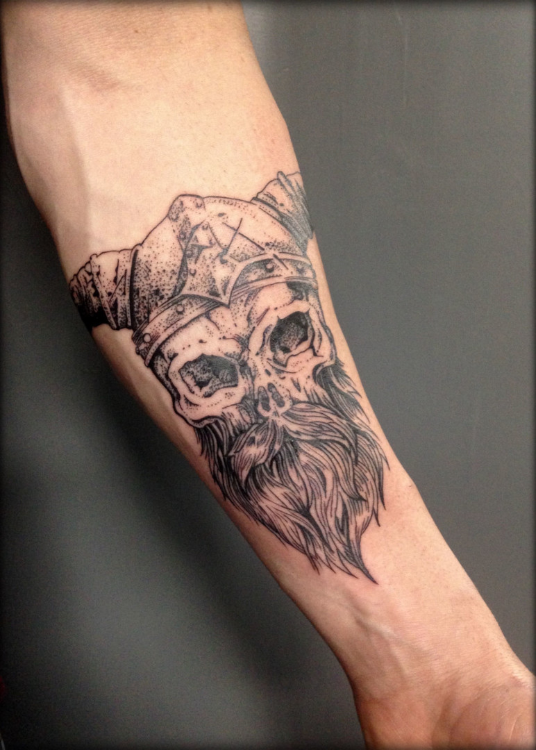 Viking tattoo by Virginie Tatouage Strasbourg